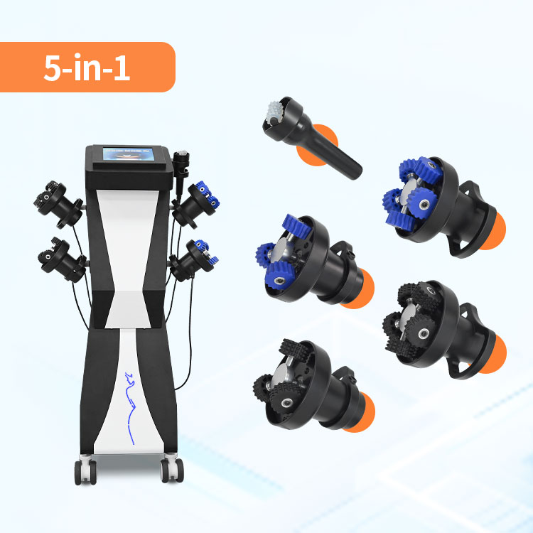 5 In 1 Roller Therapy Body Slimming Vibration Massager G5 Inner Ball Therapy 360 Degree Rotation Body Massage Machine