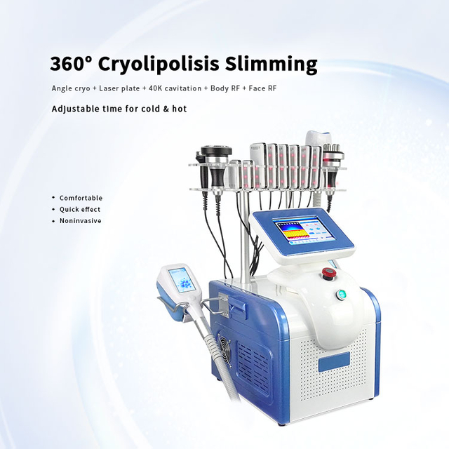 Portable 360 Cryo Cooling Slimming Machine Body Shape Cryolipolies 360 Degree 3 Handles Cryo Cryolipolyes Fat Reduce Machines 