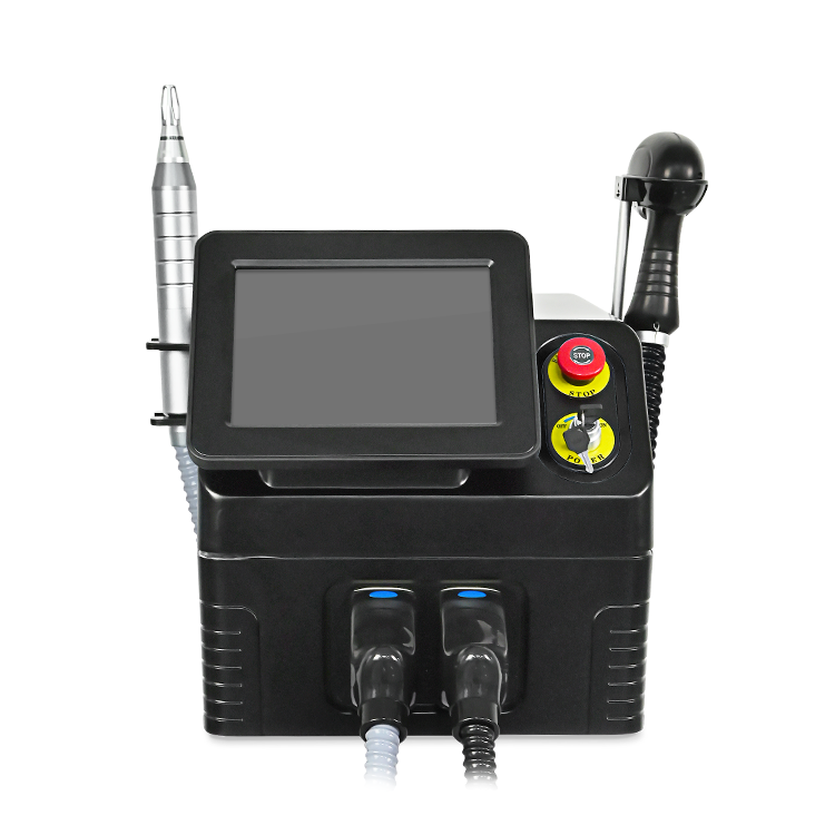 2 In 1 808 Diode Laser Permanent Hair Removal And Pico Laser Tattoo Removal Machine