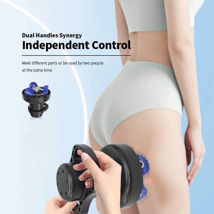 Professional 360&deg;Rotation Roller Slimming Massage Machine 4 Handles Face Body Slimming Vibration Massager