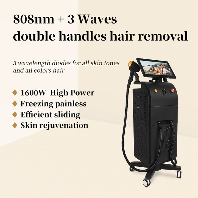 2 In 1 Diode Laser Alma Soprano Ice Titanium Hair Removal Facial Full Body Laser Depilator Permanent