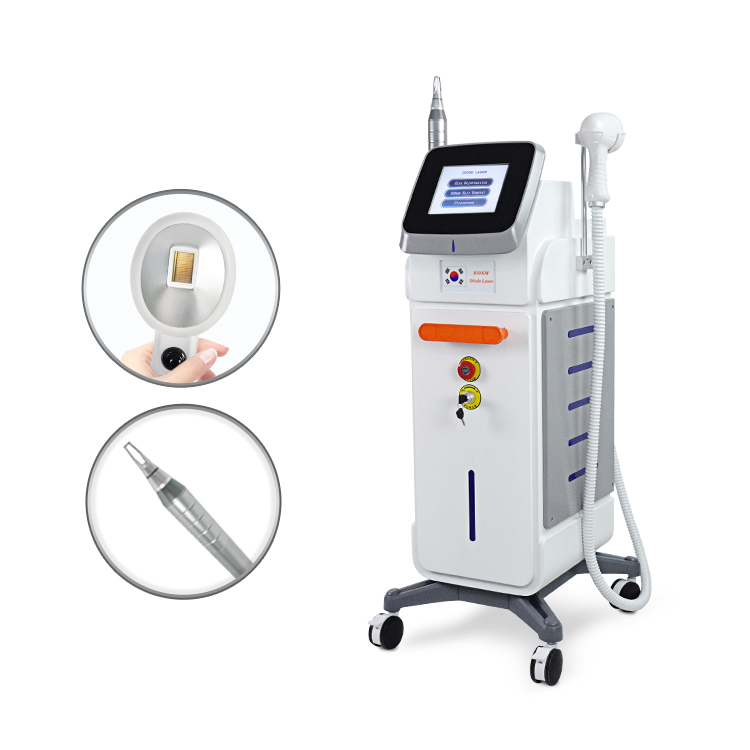 2 In 1 Diode Laser Hair Removal And Nd Yag Picosecond Laser Tattoo Pigment Removal Diode Plus Pico Laser Machine