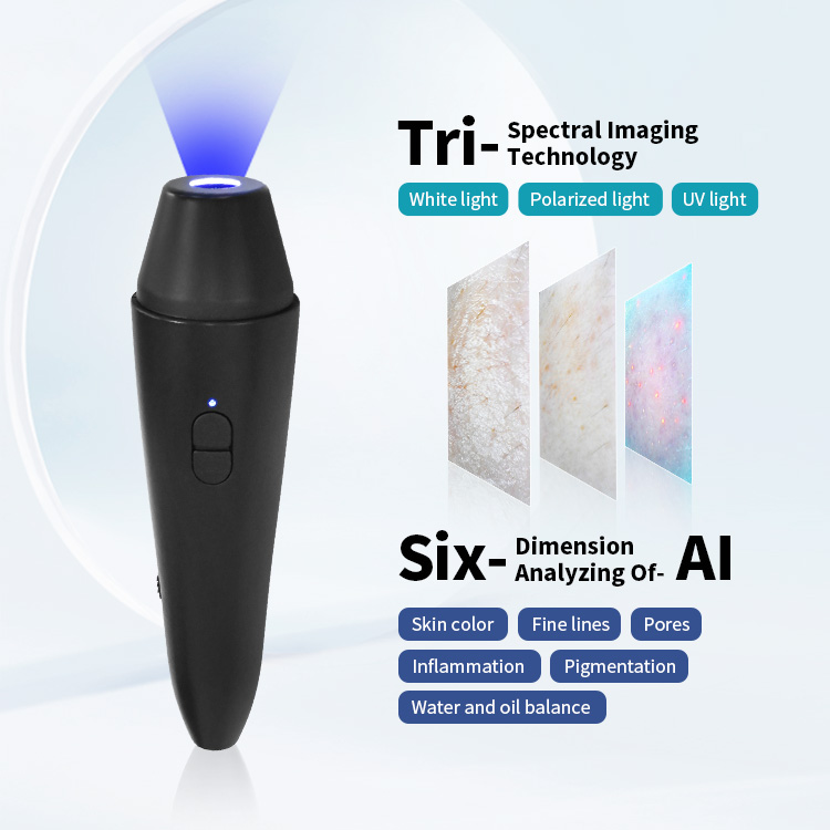 7 In 1 Microdermabrasion Hydra Facial Machine With Analyzer Skin Smart Ice Blue Hydro Facial Dermabrasion Machines
