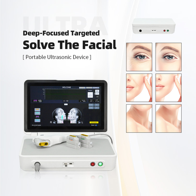 10DHifu 2.0 Version Hefu High Intensity Ultrasound Technology Machine for Face Lifting Wrinkle Removal Slimming Portable