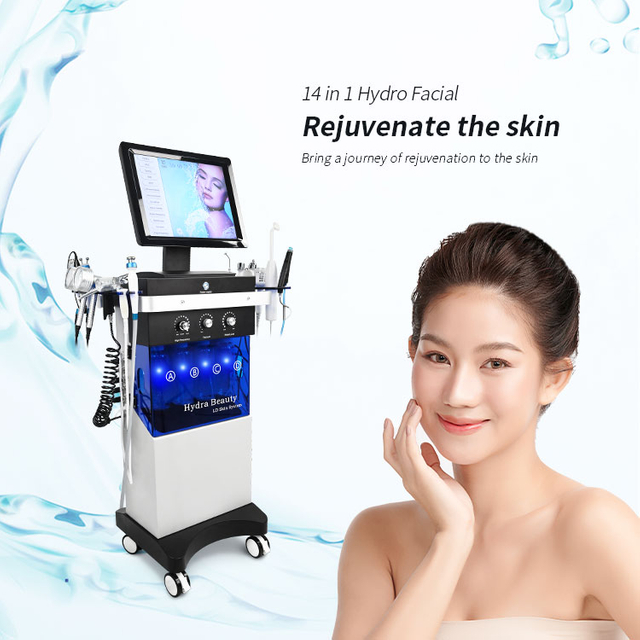 Hydrofacial Machine 2024 Hydro Facial Machine Professional 14 In 1 Hydro Microdermabrasion Crystal Dermabrasion Peeling 