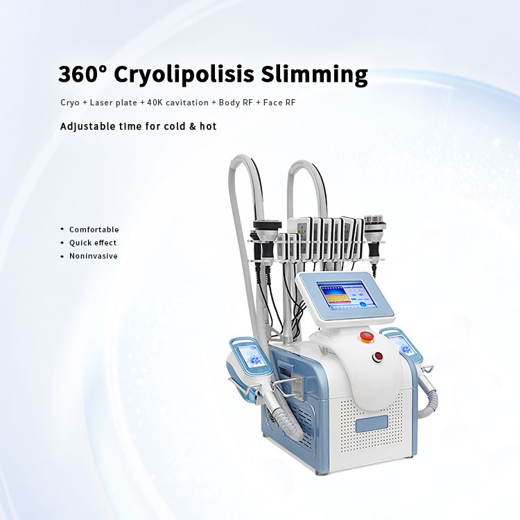 Portable 360 Cryo Cooling Slimming Machine Body Shape Cryolipolies 360 Degree 3 Handles Cryo Cryolipolyes Fat Reduce Machines 