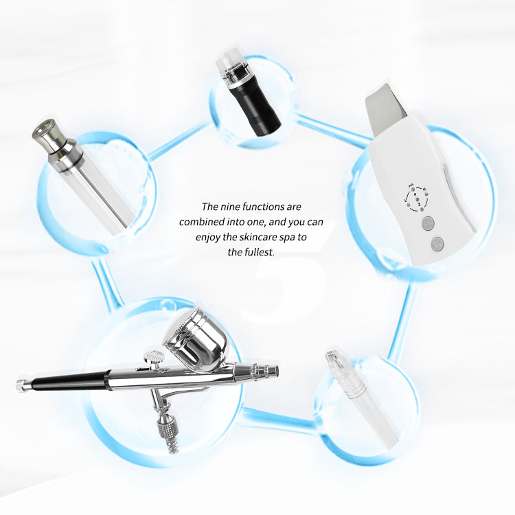 5 In 1 Hydra Facial Device Bubble Solution For Hydra Oxygen Aqua Jet Peel Hydro Dermabrasion Facial Beauty Machine
