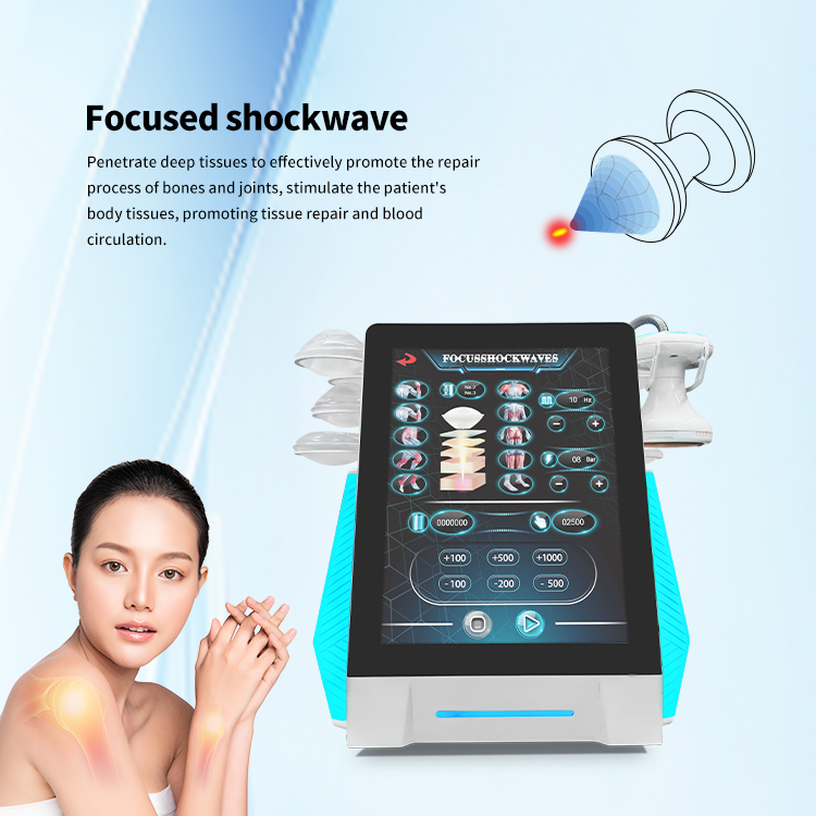EMFocus Extracorporeal Shockwave Therapy Focused Shockwave Electromagnetic ESWT Device For Physical Pain Relief Portable