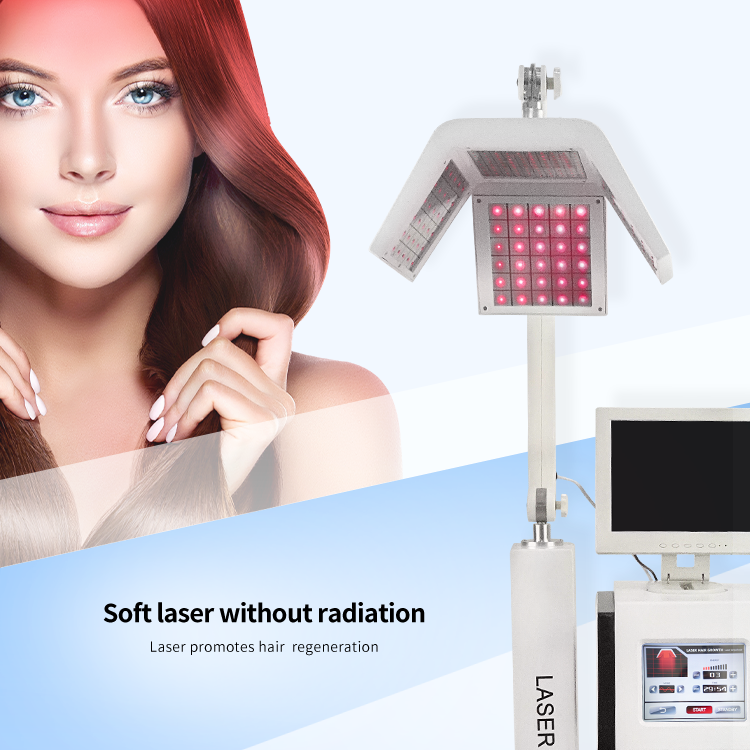 Lllt Laser Therapy Hair Loss Treatment Professional Low Level Laser 650nm Red Light Machine For Hair Growth