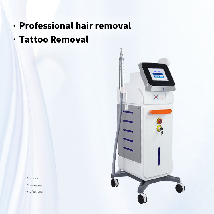 2 In 1 Diode Laser Hair Removal And Nd Yag Picosecond Laser Tattoo Pigment Removal Diode Plus Pico Laser Machine