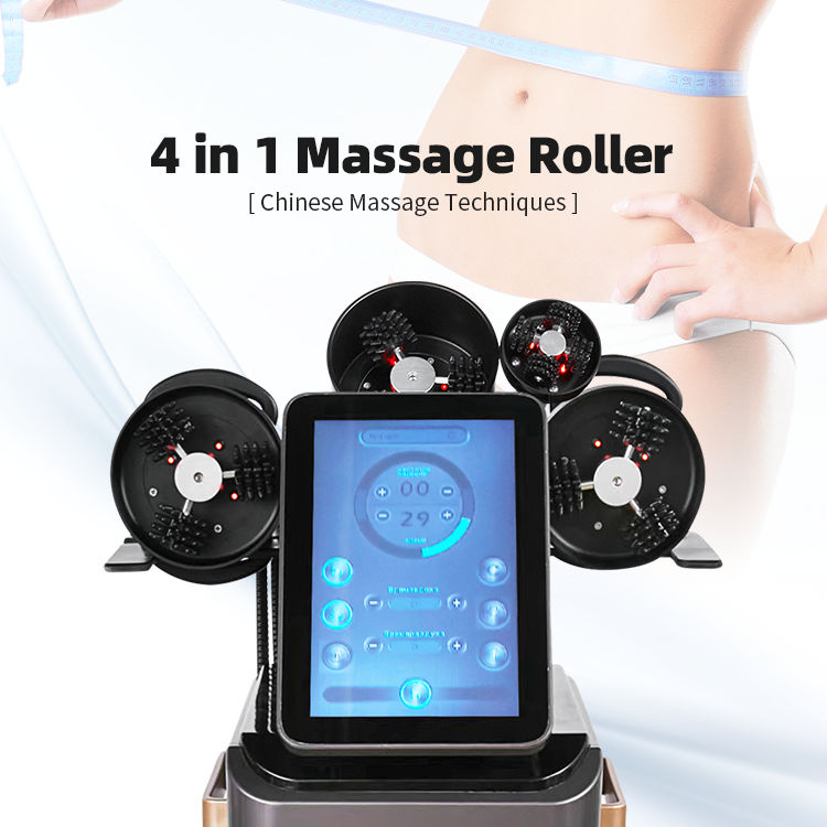 360 Degree G5 Pro Rotating Face Body Roller Massage Machine For Muscle Relax Weight Loss 5 Handles Roller Vibration Rotation