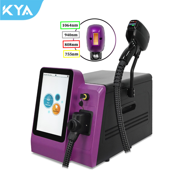 Al-Ma Sopranose Ice Titanium Laser Hair Removal Portable Skin Professional 808 Diode Laser Hair Removal Machine Soprania