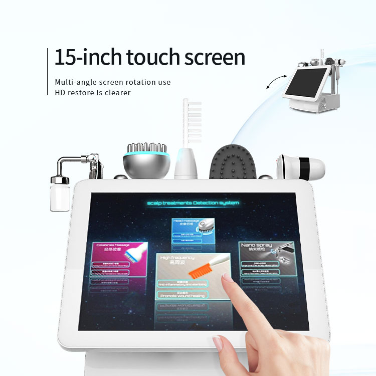 5 In 1 Scalp Analyzer Hair Follicle Detector Hd Camera Scalp Scanner Follicle Health Detector Hair Care Massage Portable