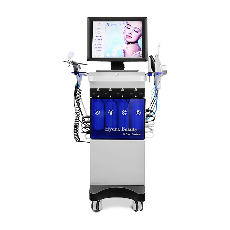 Hydrofacial Diamond Peeling Water Oxygen Jet 11 In 1 Hydro Dermabrasion With Skin Analyzer Beauty Machine