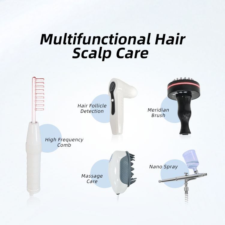 5 In 1 Hair Scalp Treatment Hair Follicle Detection Analysis Hair Regrowth Machine Anti Hair Loss Hair Care