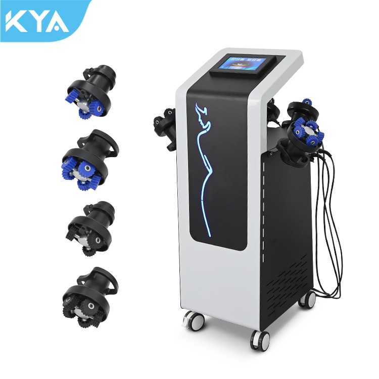 Professional 360&deg;Rotation Roller Slimming Massage Machine 4 Handles Face Body Slimming Vibration Massager