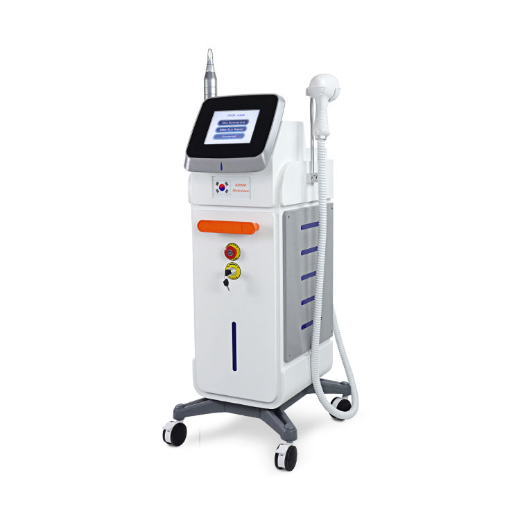 2 In 1 Diode Laser Hair Removal And Nd Yag Picosecond Laser Tattoo Pigment Removal Diode Plus Pico Laser Machine